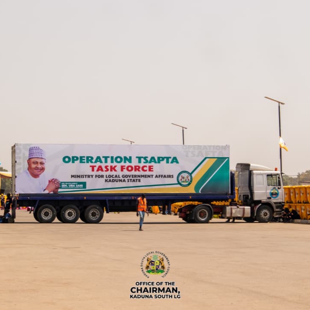 Kaduna South Joins Launch of Operation Tsapta, Backs Governor Uba Sani's Target of 12,000 Sanitation Jobs
